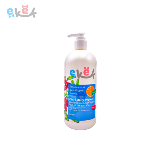 EKEK 2 in 1 daily protect feminine cleanser 500ml