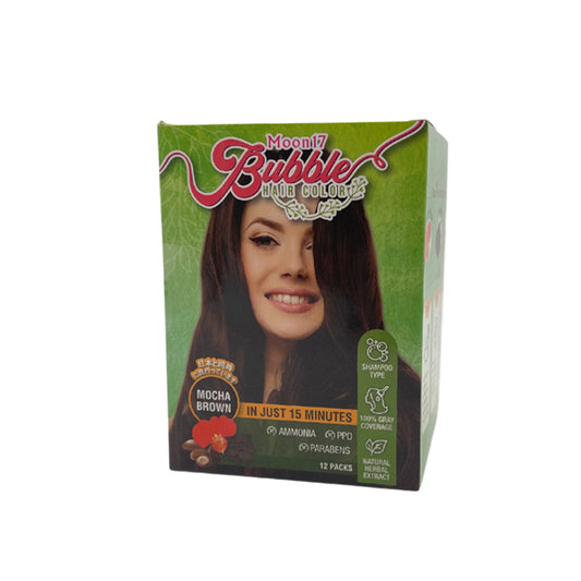 Moon17 Bubble Hair Color Value Box (12pcs) Mocha Brown