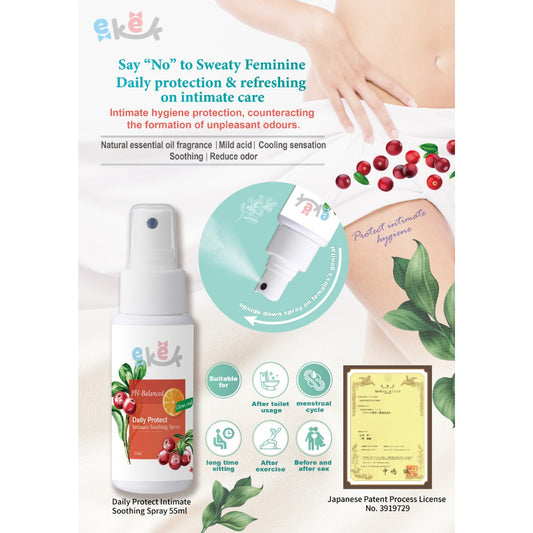 ekek Daily Protect Intimate Soothing Spray 55ml