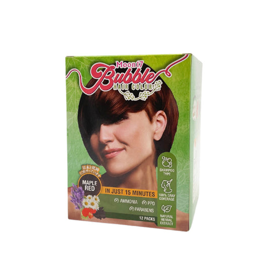 Moon17 Bubble Hair Color Value Box (12pcs) Maple Red